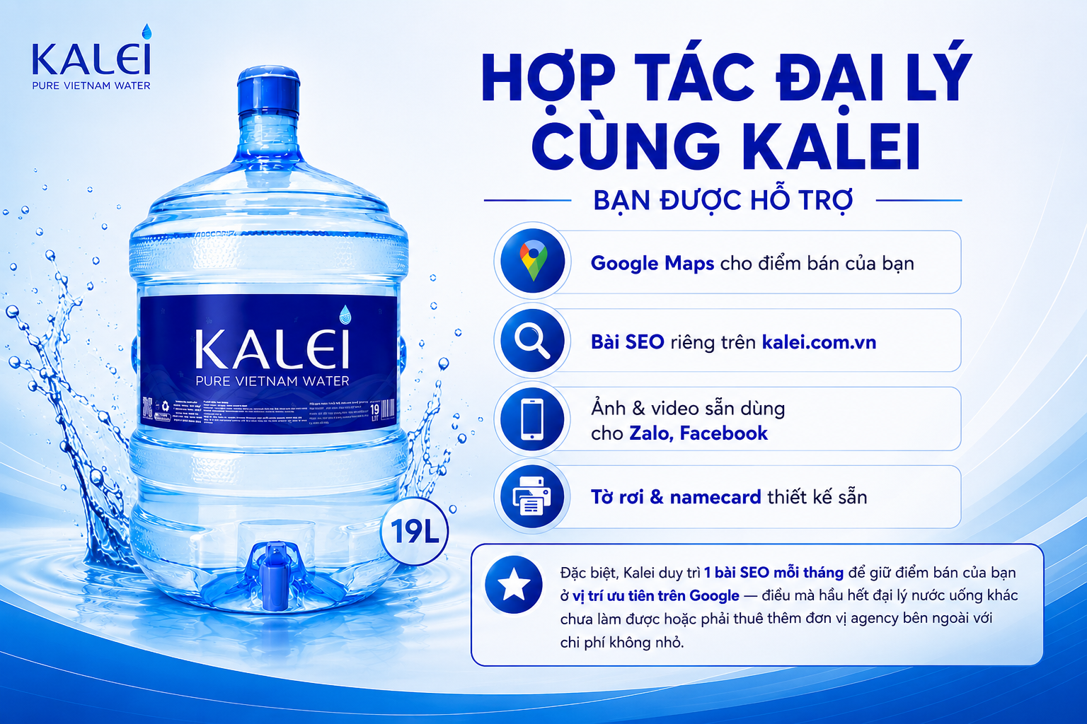 Hợp tác làm đại lý cùng Kalei