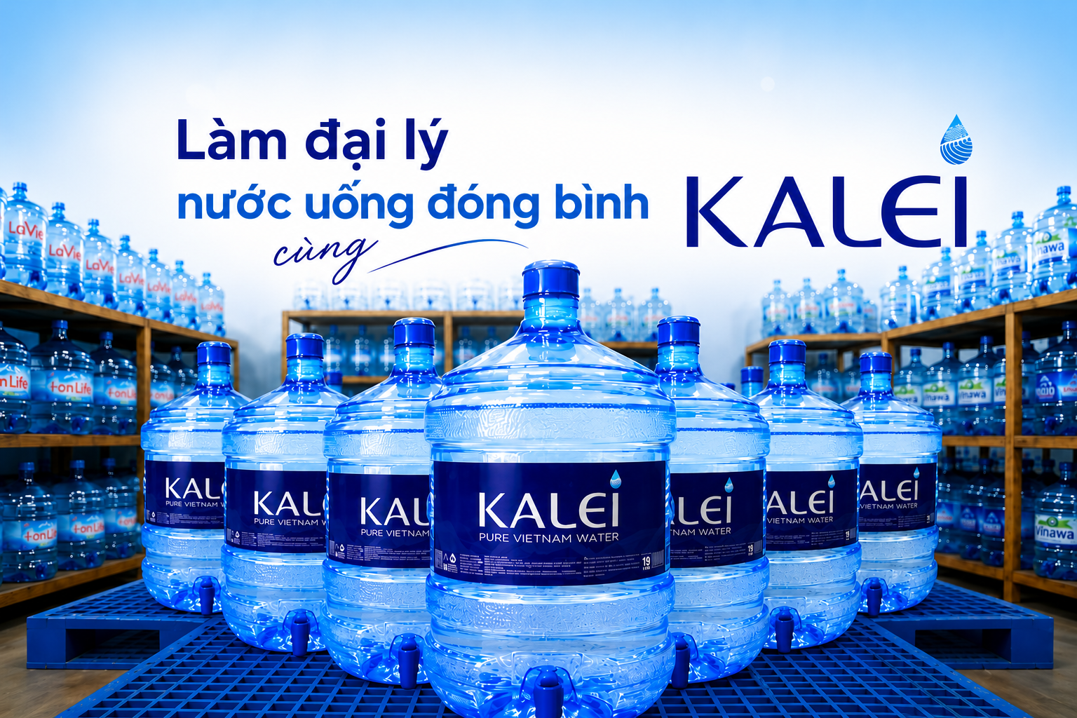 Làm đại lý nước uống đóng bình