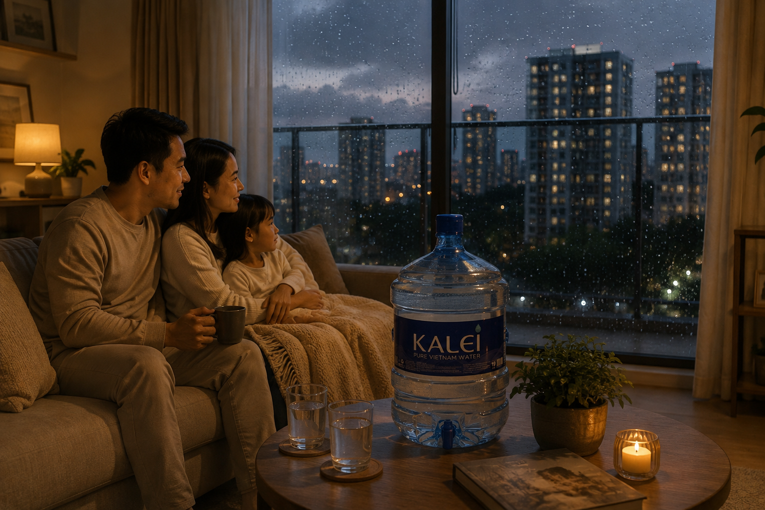 Uống nước mùa mưa giữ sức khỏe cho cả nhà